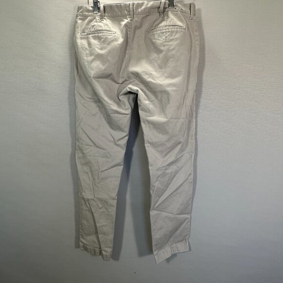 J Crew Pants Mens 34 The Driggs Gray Cotton Chino Flat Front Pockets - Picture 5 of 9